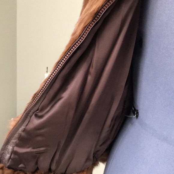 No Tags 100% Rabbit Fur Coat Size S - Picture 4 of 7
